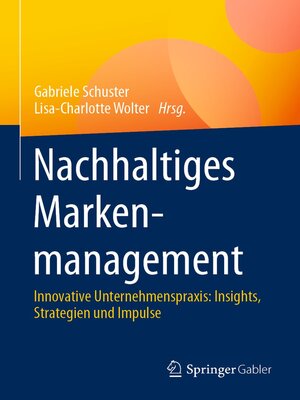 cover image of Nachhaltiges Markenmanagement